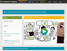 Tablet Screenshot of communitycommons.org